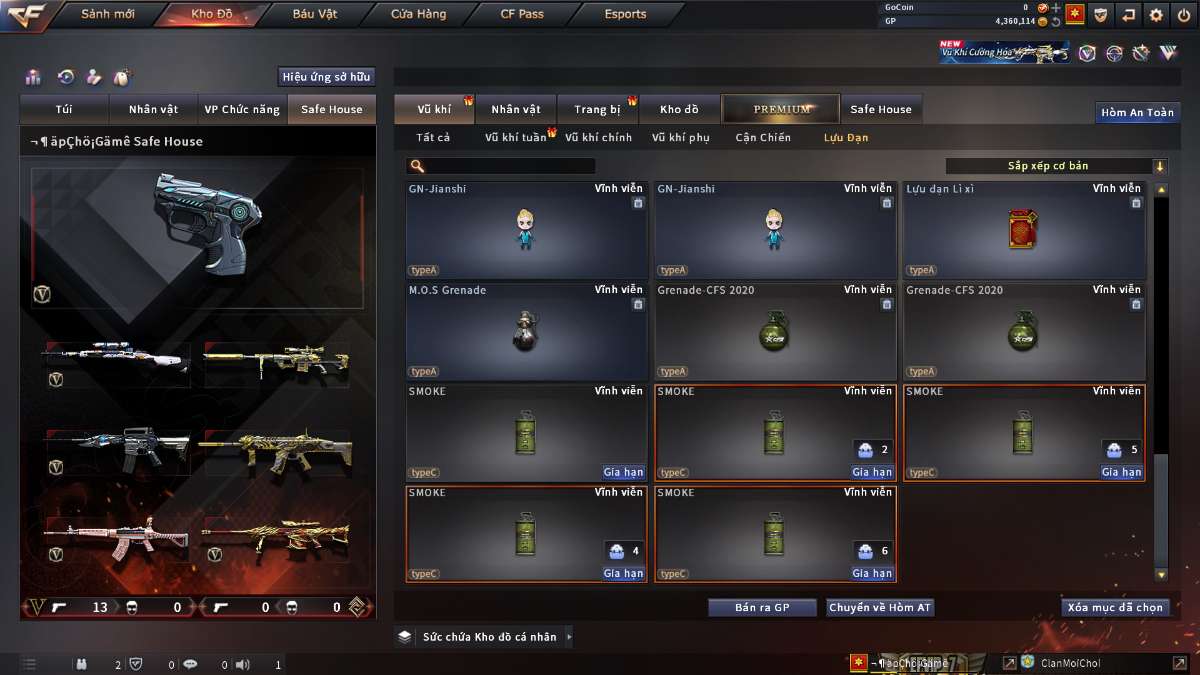 shop acc cf uy tin gia re